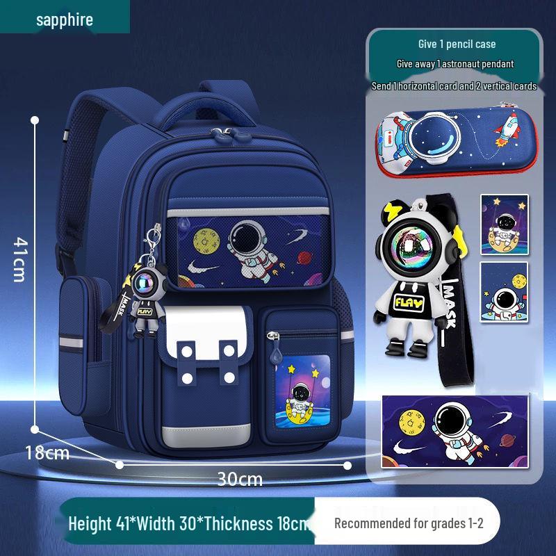Ultraleichter Jungen-Rucksack mit Rückenstütze für die Klassen 1-6