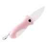 Cute Cartoon Ceramic Cutter Plastic Handle Folding Fruit Knife Kitchen Kids Auxiliary Knives Mini Portable Sharp Knife Peeler