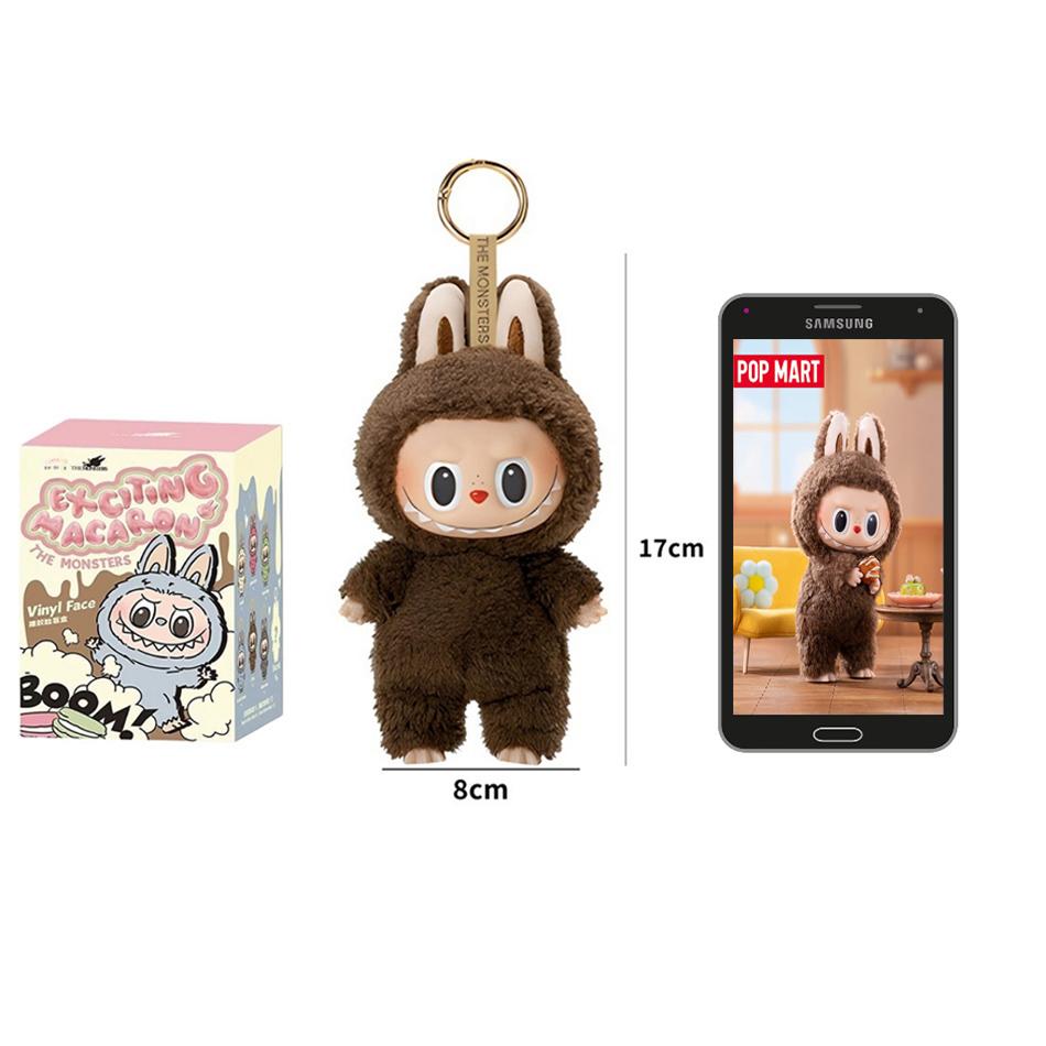 Labubu Plüschpuppe Macaron Action Anime Figur Puppe Hobbys Anhänger Ornament Niedliche Überraschungsbox PVC Kind Festival Überraschungsgeschenk