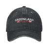 Groenland Staat Niet Te Koop Baseballpet Zon Buiten Sport Zonwerend Gewassen Hip Hop Petten Unisex-Tieners Mode Print Baseballpetten