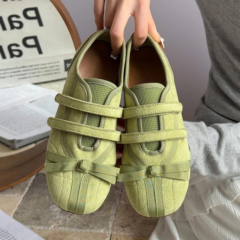 

Fashion New Women Loafers Shoes Designer Suede Women s Sneakers Summer 2025 Fashion Sport Shoes Ballet Walking Brand Casual Woman Shoes 40
