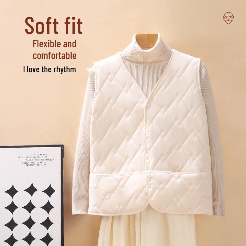 OEING Women's Slim Fit Quilted Wool Vest