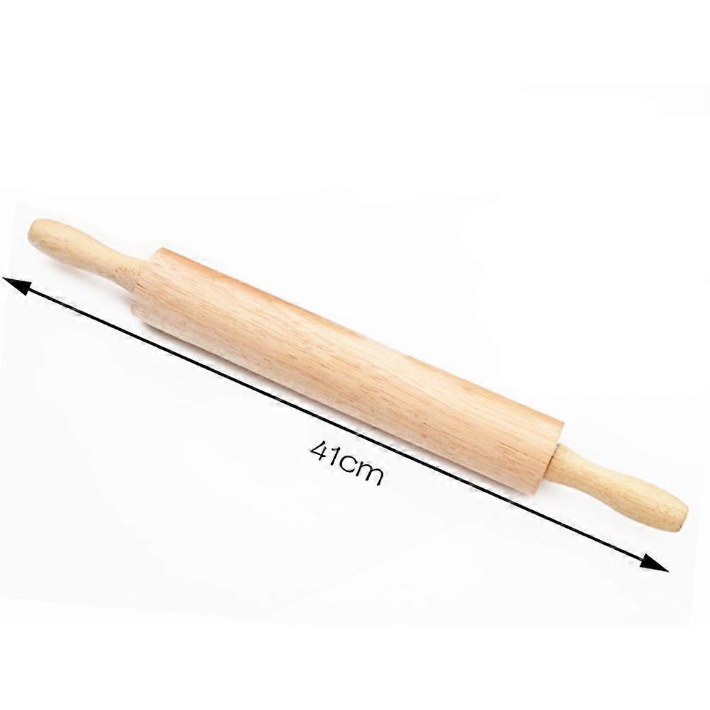 Dough Roller Wooden Rolling Pin for Baking Use 41cm Kitchen Tool
