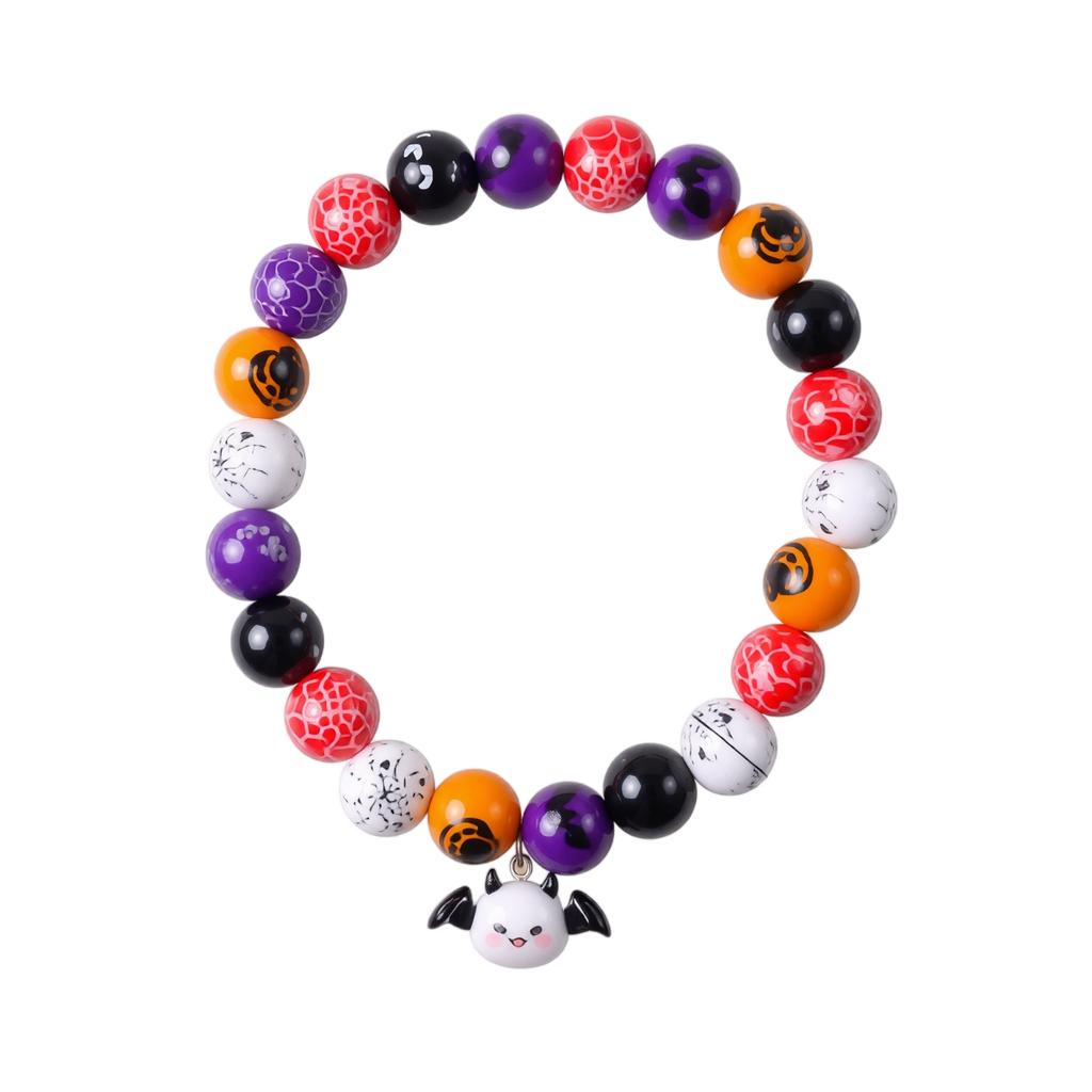 Halloween Beaded Collar for Cats and Dogs with Random Color Beads for Pet Costume Accessory