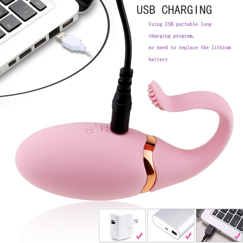 10 Speeds G Spot Kegal Ball Fjernkontroll Silikon Mute Egg Vibrator Vagina Tight Exercise Sex Leke for kvinner Sex Machine