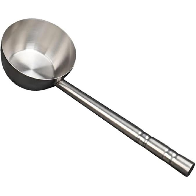 Hemoton Stainless Steel Water Ladle Household Soup Spoon with Capacity for Kitchen Hotel Restaurant Canteen Use Stylish Design for Modern Decor