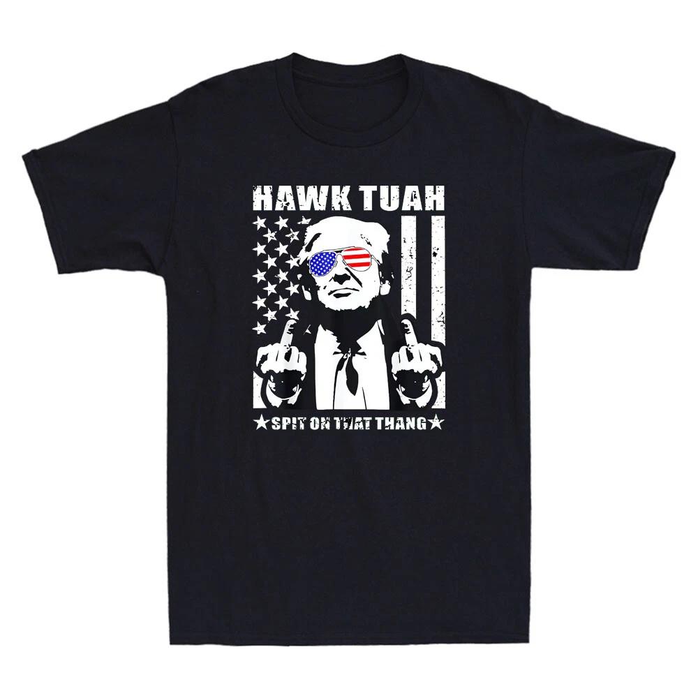 Hawk Tush Spit On That Thang Funny Man Middle Finger Meme Vintage Men s T-Shirt XXXXL