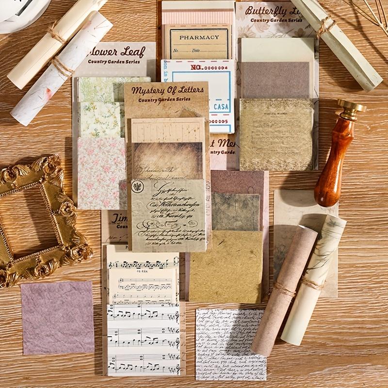 60pcs Vintage Garden theme Hand Account Decorative paper DIY Creative Retro Material Paper Scrapbooking Material Art Supplies