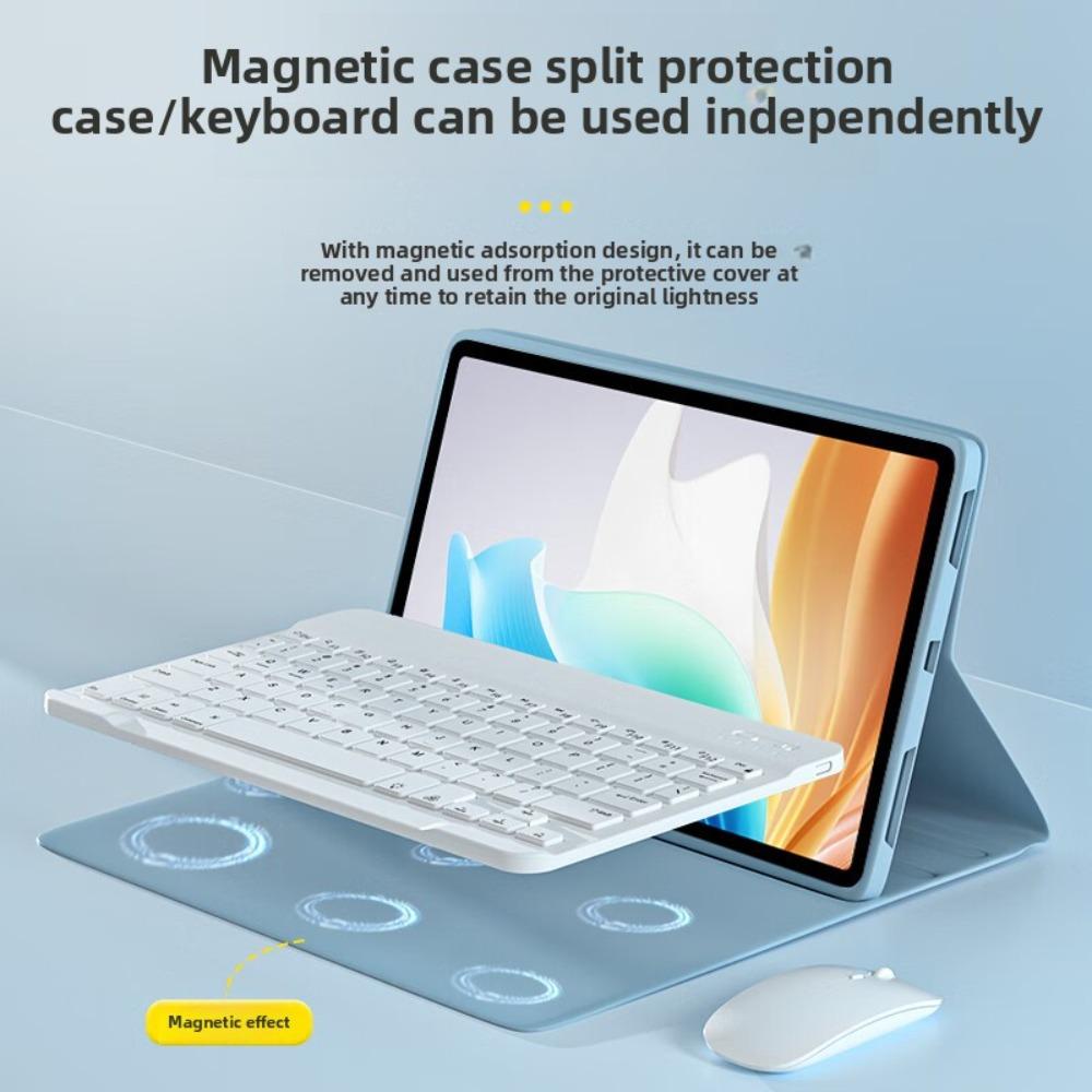 OPPO Pad Air2 Keyboard Case 114 Inch Magnetic Bluetooth Keyboard Protective Cover with Builtin Mouse