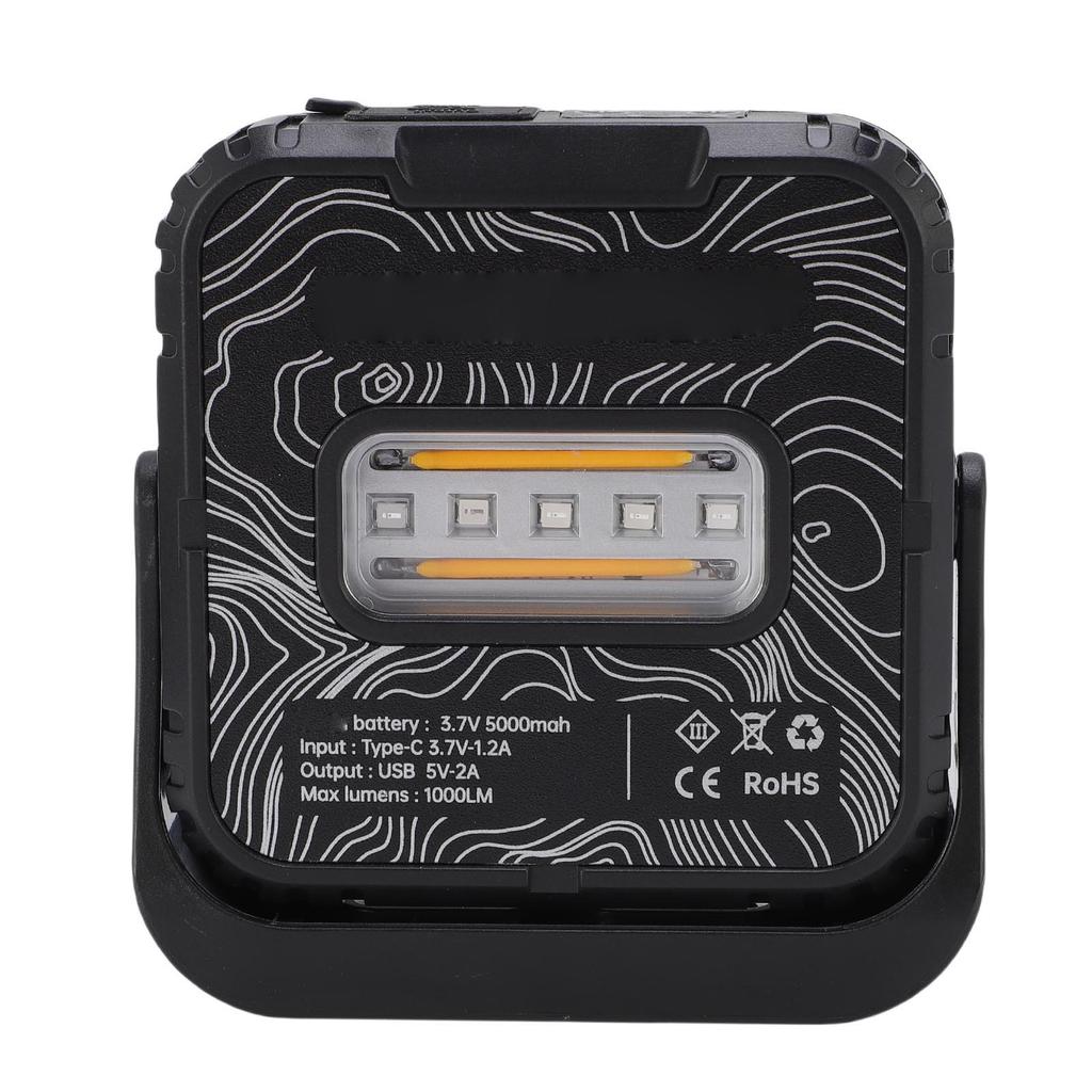 Double Sided Camping Light Rechargeable Stepless Dimming 1000LM Rain Proof Tent Lamp for Outdoor All