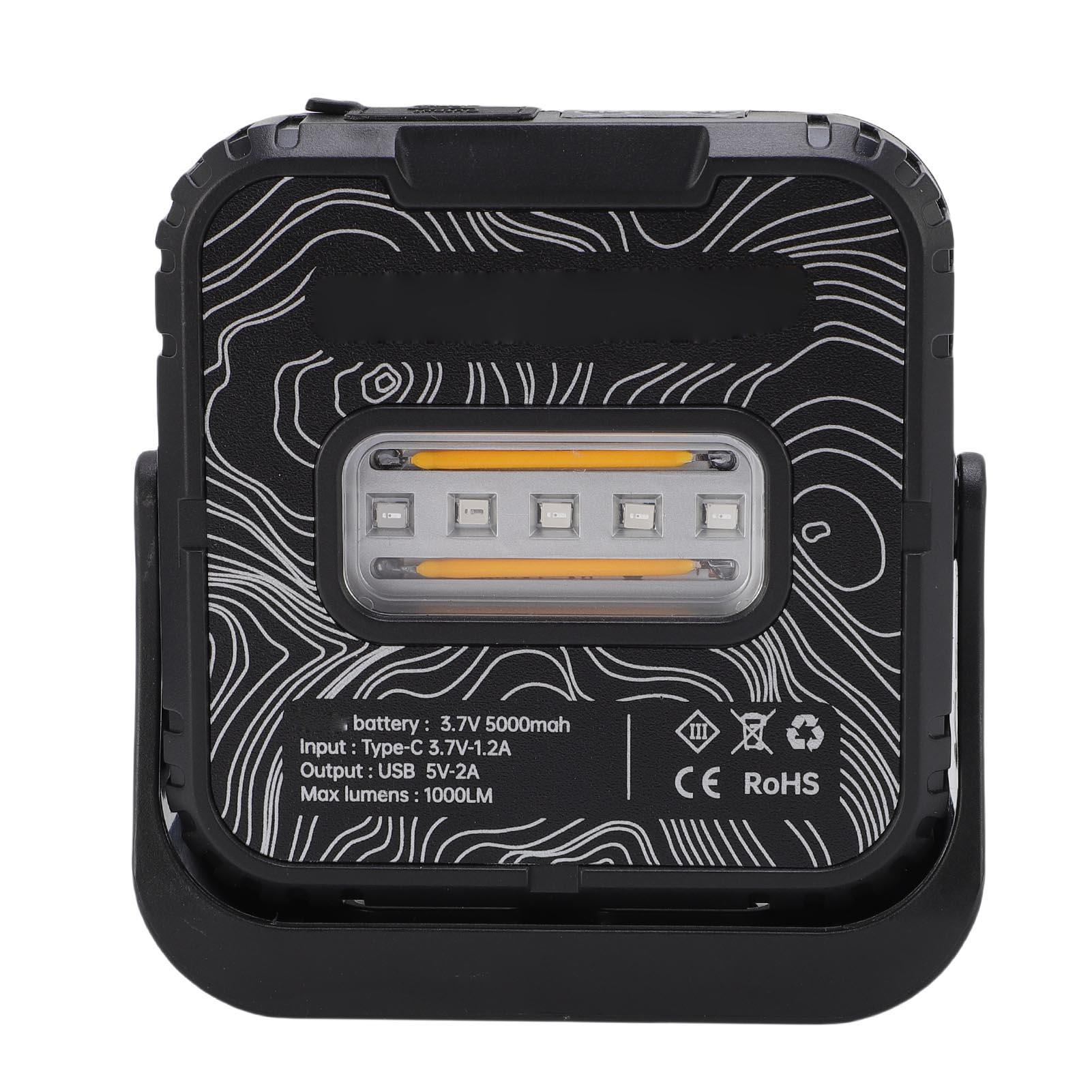 

Двусторонний кемпинговый фонарь, перезаряжаемый, с бесступенчатой регулировкой яркости, 1000 лм, влагозащищенный, палаточный фонарь для улицы