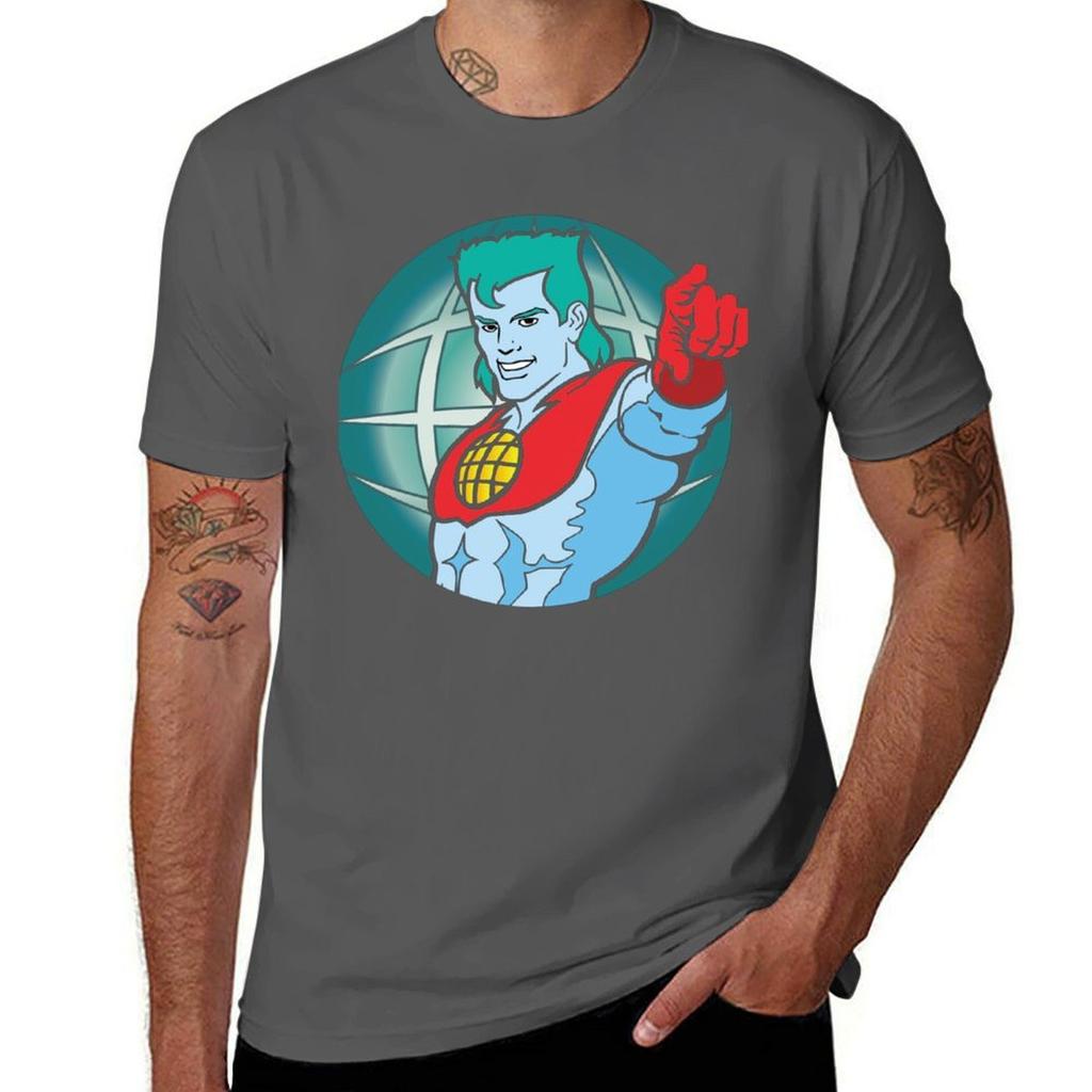Captain Planetcaptain Planet Planeteers Tshirt Comfortable Work Wear Tee