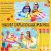 Giant Inflatable Pencil Toy Large Pvc Simulation Pencil Inflatable Stick Prop Blow Up Toy For Kids Party Game Photo Booth Decor