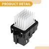 HVAC Blower Motor Resistor No.13598090 Heater Blower Resistor for Buick Enclave 13-20 for Jeep Grand Cherokee 11-13 for Chrysler 300 Metal ABS Black