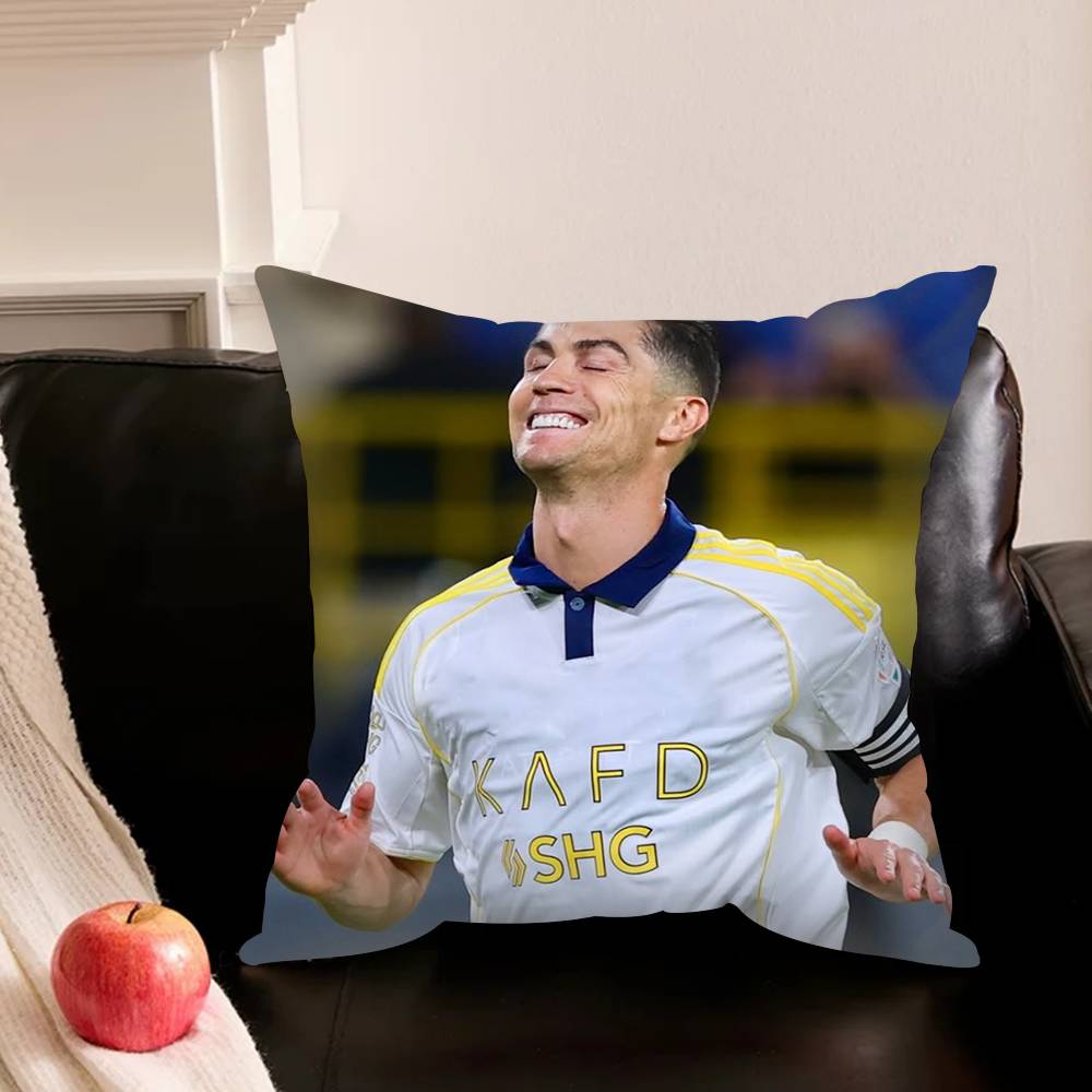 C-Cristiano-O R-Ronaldo-O Kussensloop Voor Sofa Kamer Kantoor Decor Afdruk Beschermer Kussenhoes Valentijnsdag Cadeau Op Maat