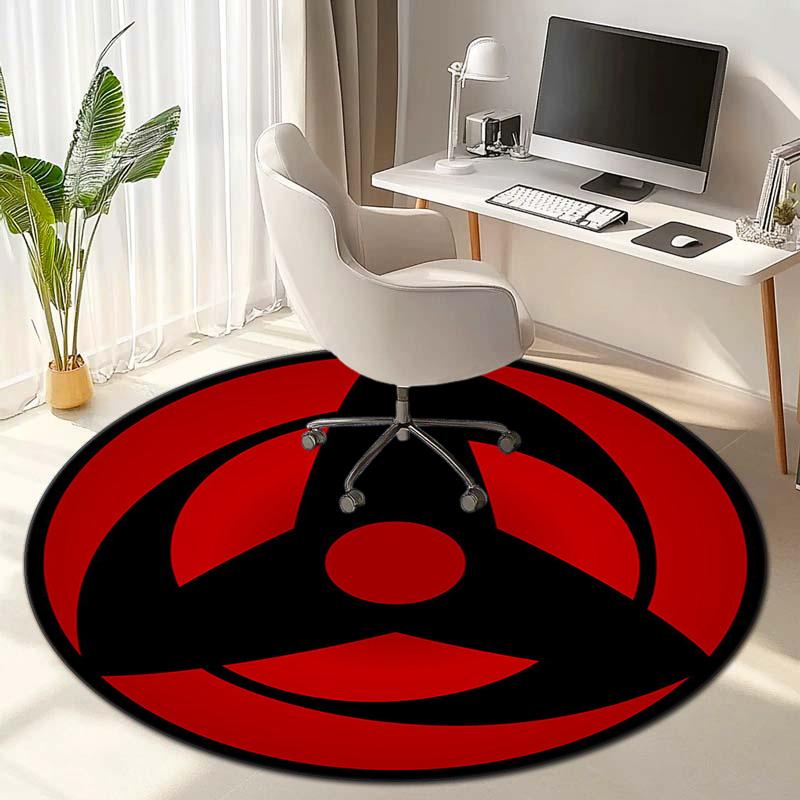 Famous cartoon NARUTO protagonist Uzumaki Naruto round carpet soft home decoration anti-slip door mat outdoor picnic mat carpet M2