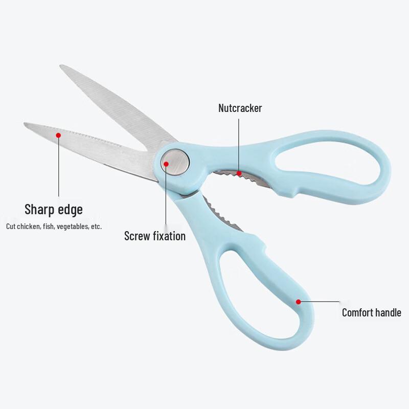 Zhi Shi Stainless Steel Multifunction Kitchen Scissors