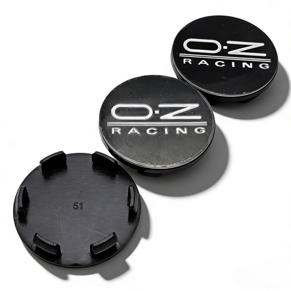 4pcs OZ Racing Logo Emblem Car Wheel Center Caps 51MM Clips 46MM Wheels Hub Cap O.Z Badge Rim Hubcaps Dust Cover Car Accessories