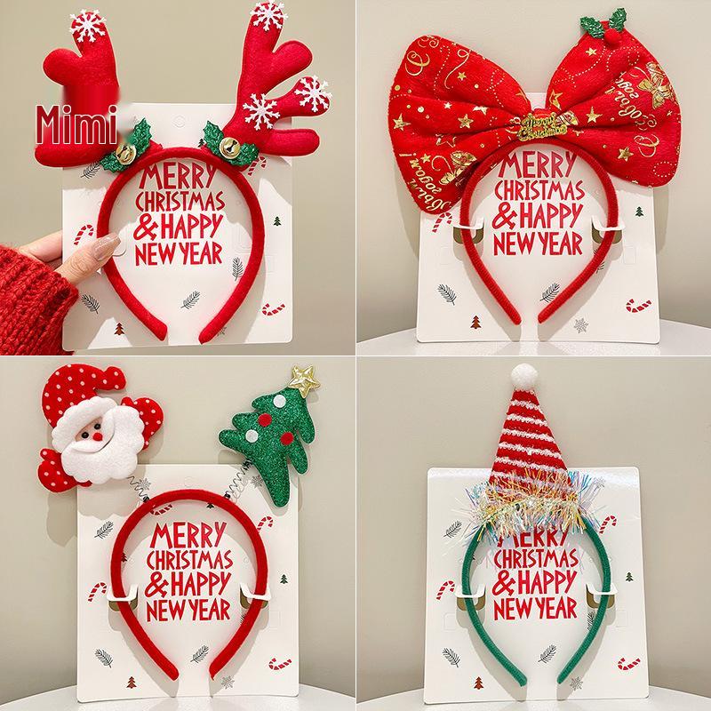 Mori Style Reindeer Antler Headband: Cute Christmas Hair Clip for Women & Kids