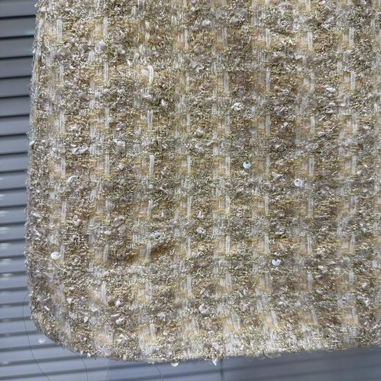 2025 Winter French Chic Sequin Tweed A-line Short Skirt