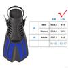 2Pcs Adjustable Diving Open Heel Swimming Gear Equipment Shoe Foot Flippers for Water Sports