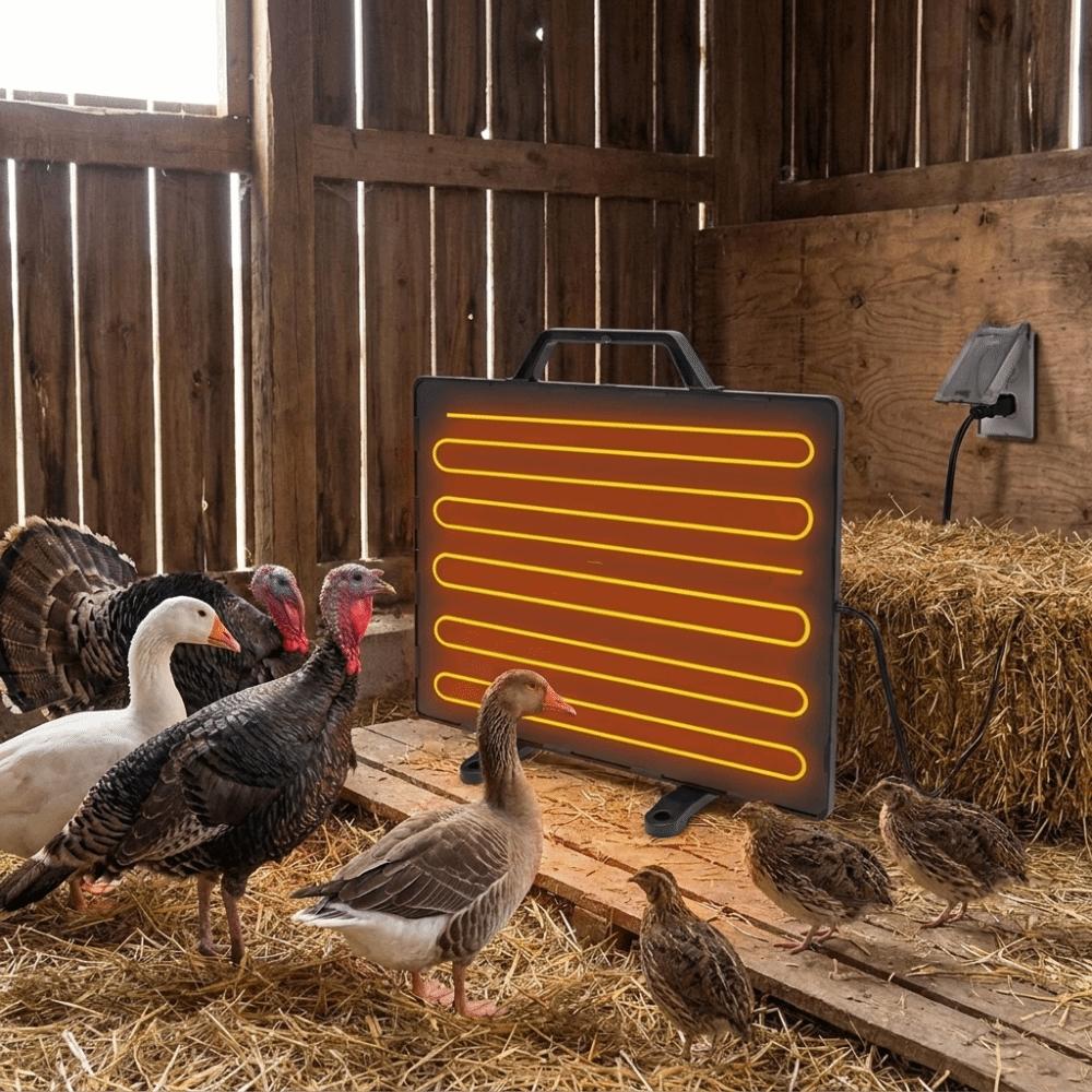 Quiet Chicken Coop Heater Automatic Brooder Heating Plate Portable Heating Pad Kennel