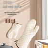 Thickened Heat-Resistant Oven Gloves: Anti-Scald, High-Temp Protection for Baking & Microwave Use