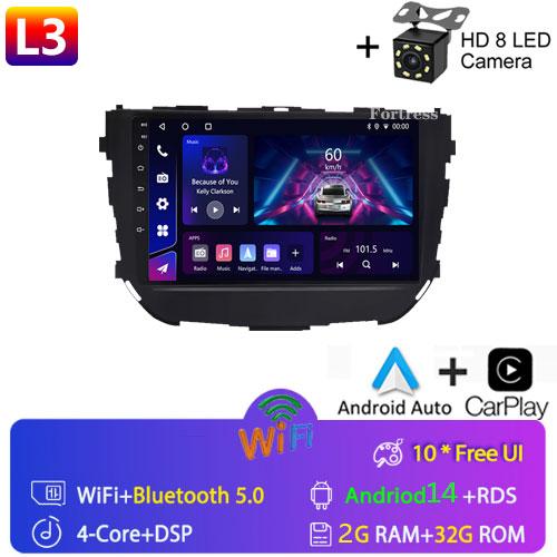 For Suzuki Vitara Brezza 2016 - 2019 Car Radio Multimedia Video Player Navigation Android 13 2din 2 Din DVD Carplay Android Auto