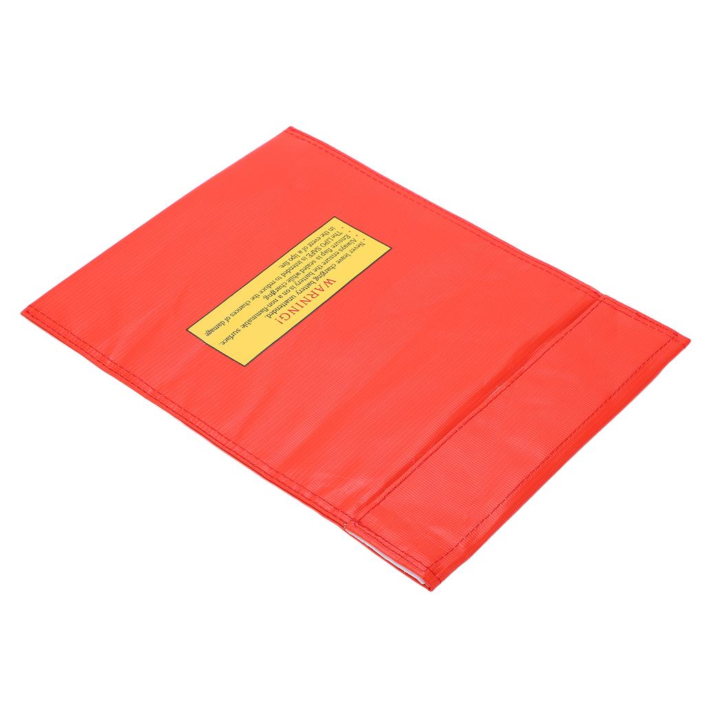Lipo Battery Explosion Proof Bag Fireproof Lithium Battery Safe Guard Bag for Safe Charging and StorageRed