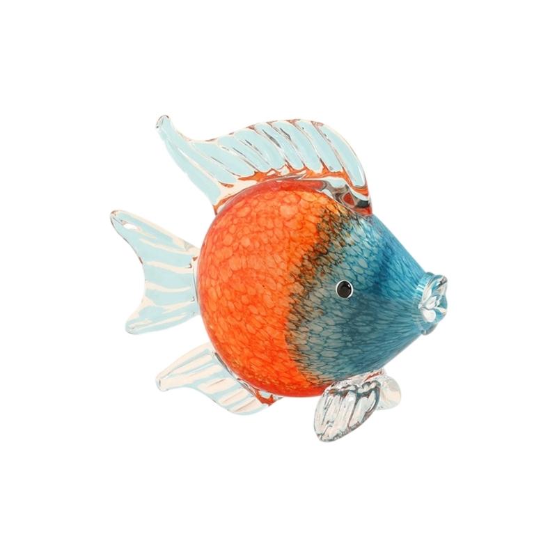 Elegant Glass Kiss Fish Arts Piece for Modern Interior High Transparencies Glass Beautiful Lights