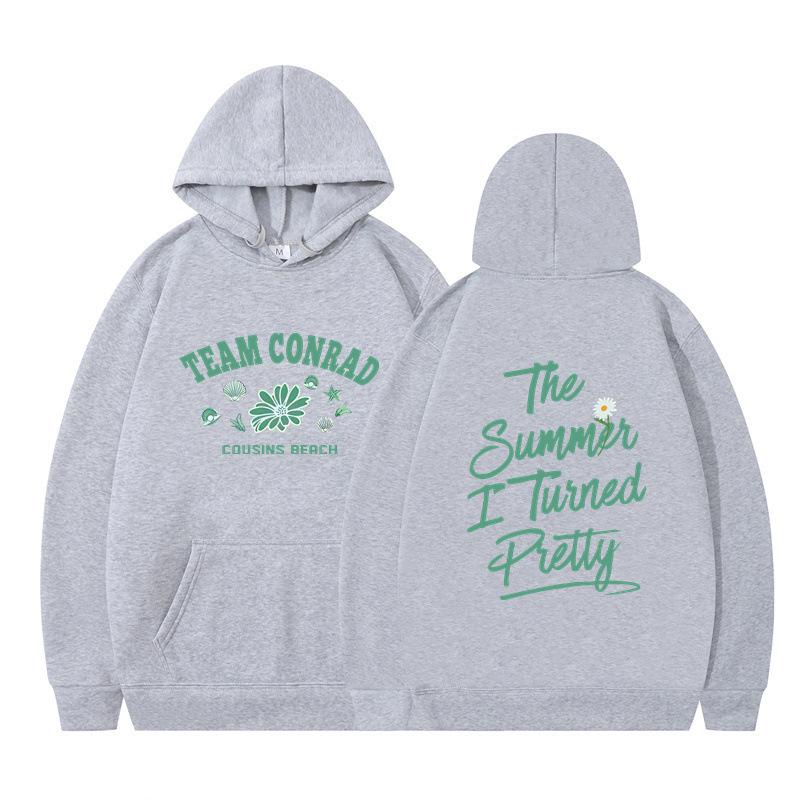 The Summer I Turned Pretty Printed Loose Hooded Sweater Hoodie