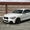 Front Bumper Splitter For BMW 1 Series 2012 To 2014 F20 F21 M Sport Style Canard Cover Trim Lip Spoiler Gloss Black Body Kit
