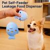 Bite Resistant Treat Dispenser Food Grade Silicone Food Toy Durable Chew Toy  Dog Cat Use