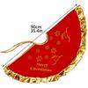 1PC Christmas Tree Skirt Plush High-grade Elk Fabric Tree Skirt for Decorating Tree Party Christmas