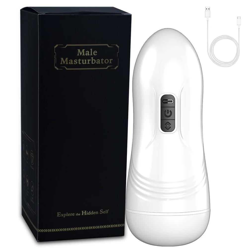 Automatic Male Mastubator Blowjob Vibration Machine Real Vaginia Pocket Pussy Penis Oral Masturbation Cup Adult Sex Toy for Man