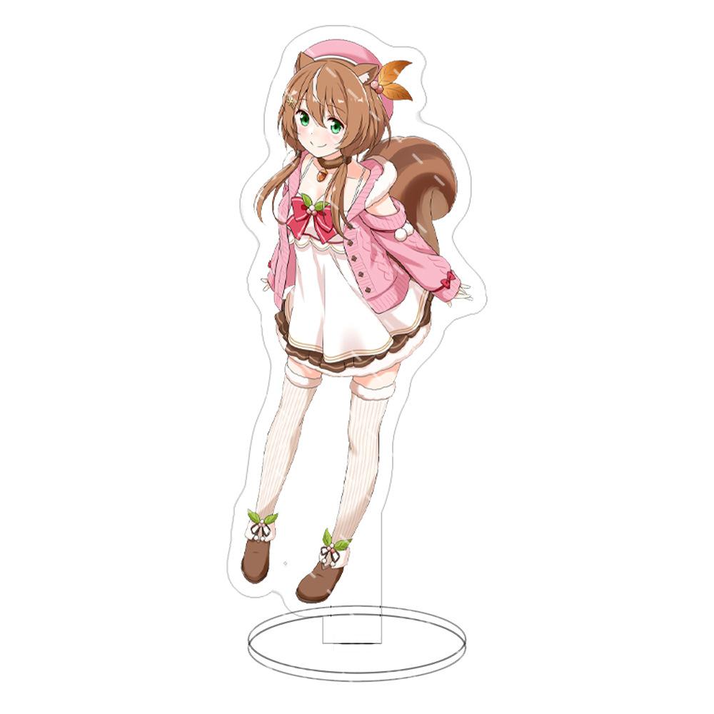 15cm Hololi Virtual Hostess New Cartoon Characters Acrylic Cosplay Stand Model Creative Office Decorations Cute Permanent Recording Fans