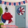 Independence Day Wreath Patriot Stars And Stripes Red, And Blue Star Decoration