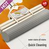 38CM Stainless Steel Hands-Free PVA Roller Mop: Absorbent Sponge for Wet & Dry Use