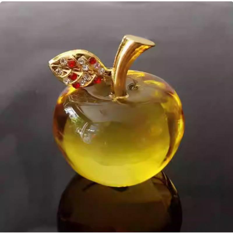 Crystal Apple Decorations, Creative Car Ornaments for Birthdays and Holidays Christmas Gifts