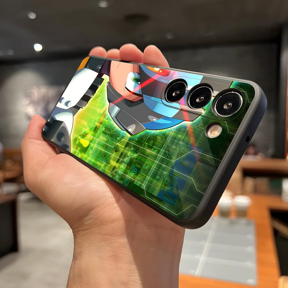 R-Rockman M-Megaman Cool Phone Case For Samsung A56 A36 A26 A16 A15 A25 A35 A55 A14 A34 A24 A54 Black Soft Shell