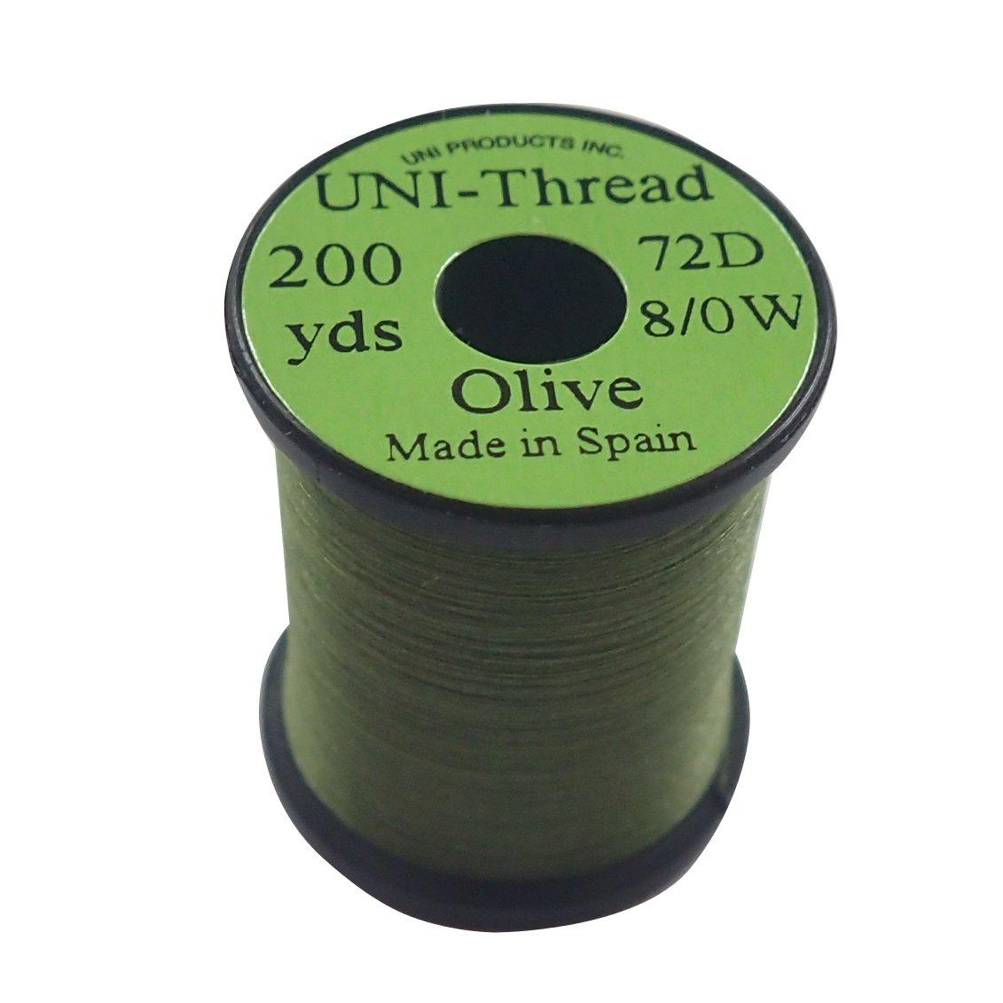 

TIEMCO Fly Tying UNI Unithread 200 Yards Olive 8/0 оливковый