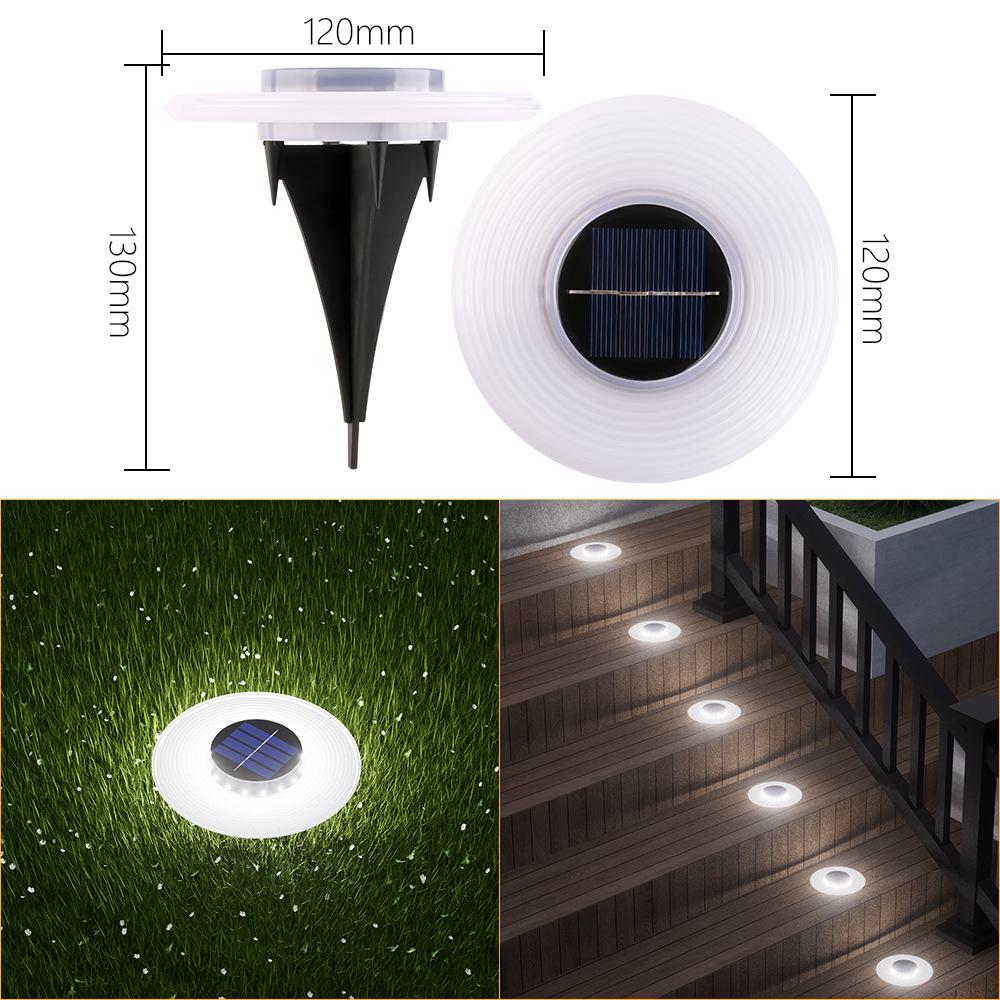 Solar Waterproof Ground Lamp for Garden, Courtyard, Villa, and Landscape Decoration.