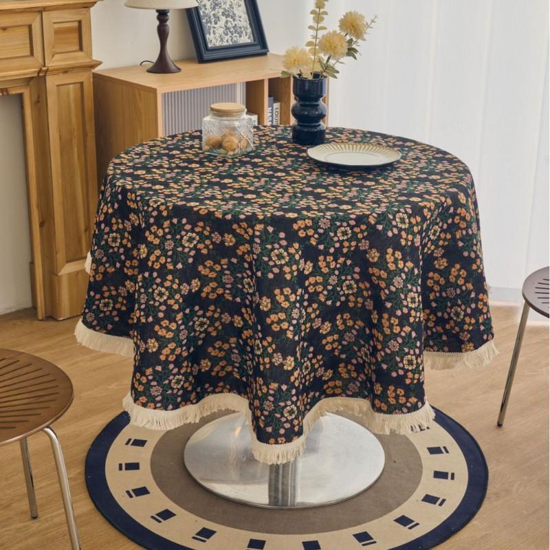 Bohemian Woven Tablecloth Tassel Table Cover Dining Mat Multi Color Home Decor