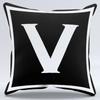 Simple Black And White Letter Printed Pillowcase Decorative Pillow Cushion Cover Suitable For Home Sofa Car Office Cushion