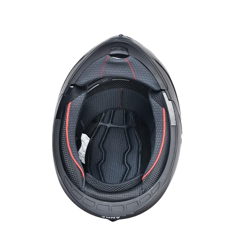 Full Face Motorcycle Helmet With LED Rear Light Men Women 3C DOT Certified Flip-Up