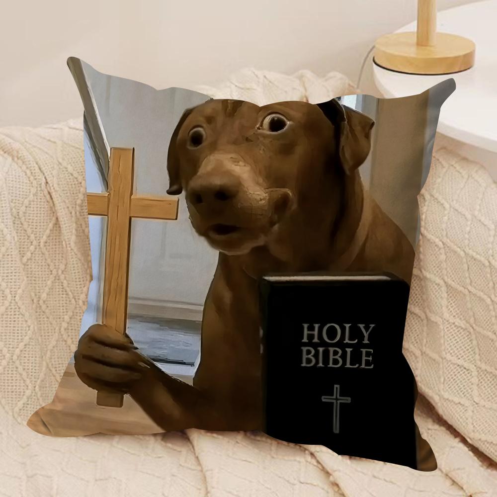 Guter Christus Lustige Jesus Kissenbezug Seidiger Kurzer Plüsch Unsichtbarer Reißverschluss Staubdicht Sofakissenbezug Für Heimdekoration