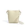 New Top Layer Cowhide Leather Lightweight and Simple Tote Bag for Women Versatile Bucket Crossbody Bag Knot Adjustable Shoulder Bag
