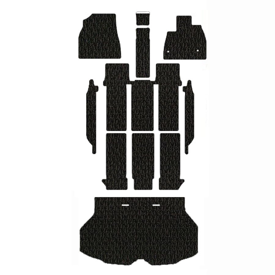 Floor Compatible with 90 Series Includes Trunk and Step Standard Type Standard Noah/Voxy Mats, (R4/1~), Mats, (7-seater/Gasoline Vehicle, Black)