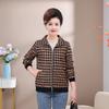 Women's Short Jacket New Chinese Women's Plaid Top Jacket