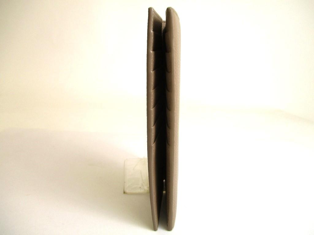 Authentic Saint Laurent Paris YSL Motif Light Brown Leather Flap Wallet Cassandre #9645  Refurbished